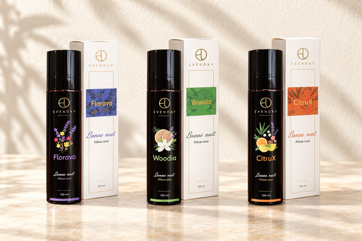 Bonne Nuit Pillow Mist гурван үнэрийн сонголт